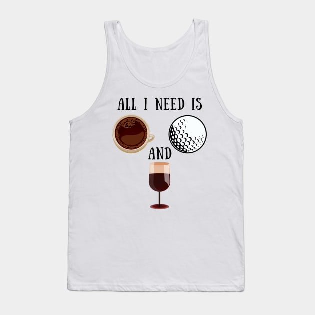 coffee golf wine Tank Top by IOANNISSKEVAS